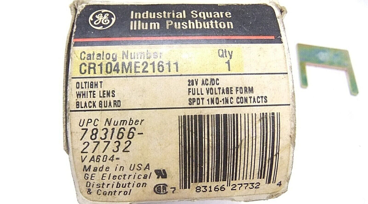 GE CR104ME21611 Illuminated Push Button Green or White