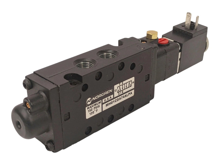 Norgren MH01CDA74ALPA 150 psig Solenoid Valve w/ 24 V DC Coil