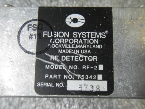 1 FUSION UV 075342 75342 RF-2 RF DETECTOR