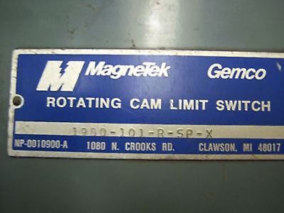 Magnetek Rotating Cam Limit Switch 1980-101-R-SP-X