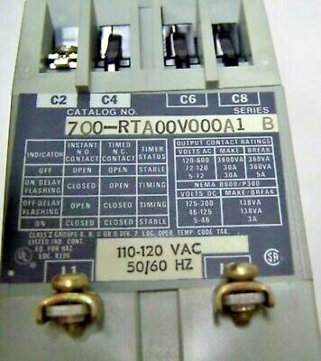 Allen-Bradley Time Delay Relay 700-RTA00VOOOA1 120 VAC