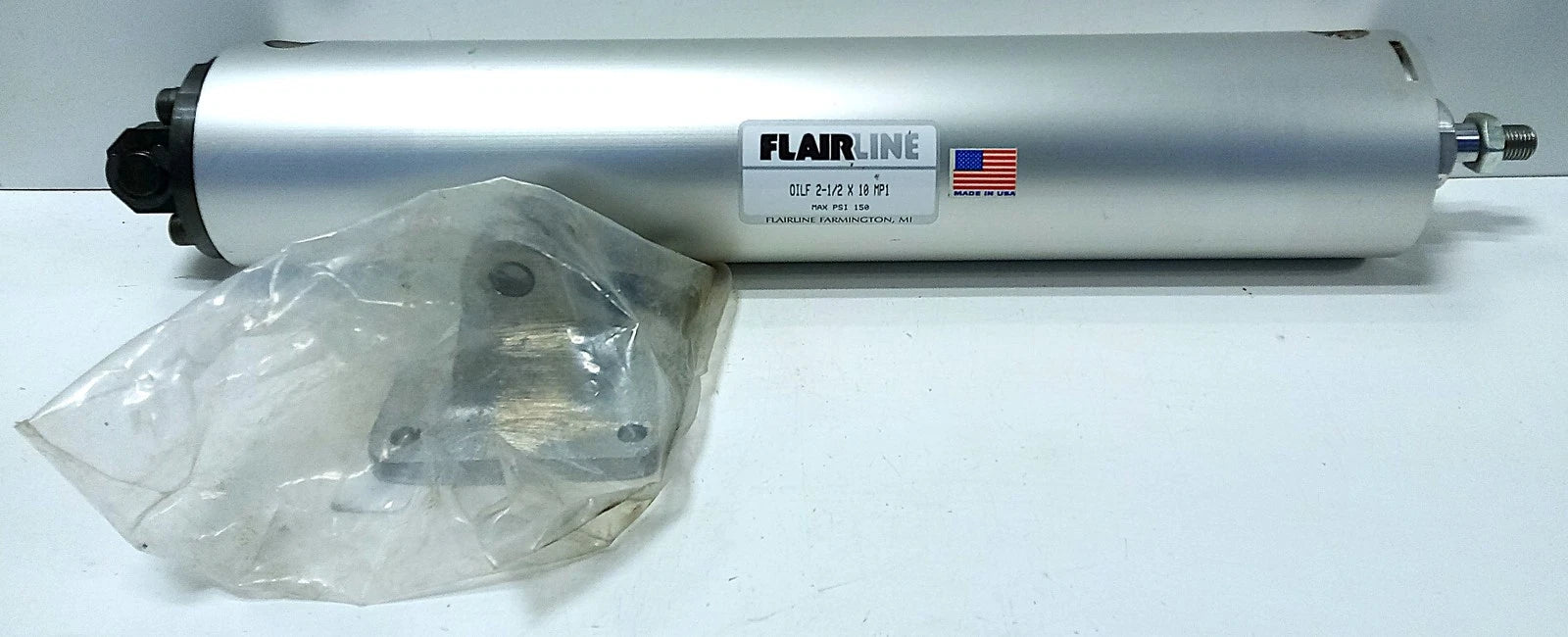 Flairline OILF212X10MP1 OILF 2-1/2X10 MP1 Double-Acting Cylinder w/ Pivot Mount