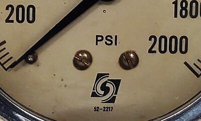 Trerice 52-2217 0-2000 psi Oil Filled Air Pressure Gauges