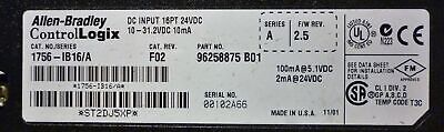 Allen-Bradley 1756-IB16/A Rev F02 Ser A PLC Input Module