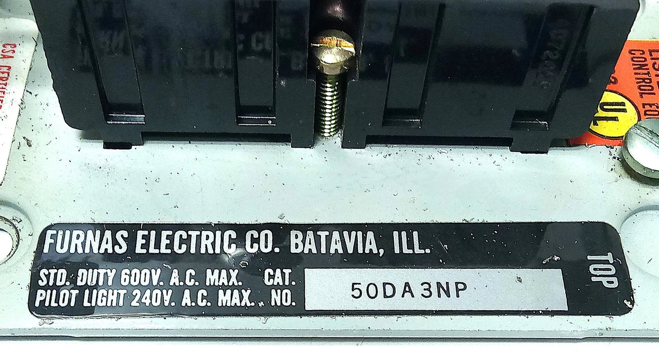 Furnas 50DA3NP 600 V AC 2 Pushbutton Station in NEMA 1 Enclosure