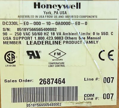 Honeywell DC330L-E0-000-10-0A0000-E0-0 250VAC 0-550¬∞C Temperature Controller