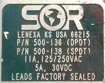 SOR 6AG-AF45-M4-C2A / 500136 / 500138 Pressure Switch