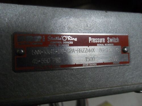 1 SOR 5NNKK45U8C2ARRZZMMX Pressure Switch W/ ITT 3J4