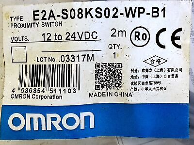 Omron E2A-S08KS02-WP-B1 12-24 V DC Inductive Proximity Sensor.