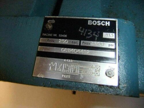 Bosch 0811404452 250BAR 3600PSI Directional Control Solenoid Valve