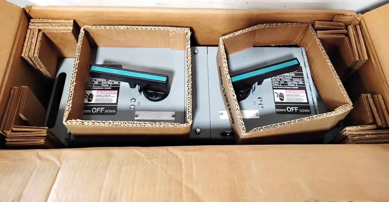 Siemens V7E3633 600 V AC 100-100 A 3 PH 3 P Double Branch ITE Vacu-Break Switch