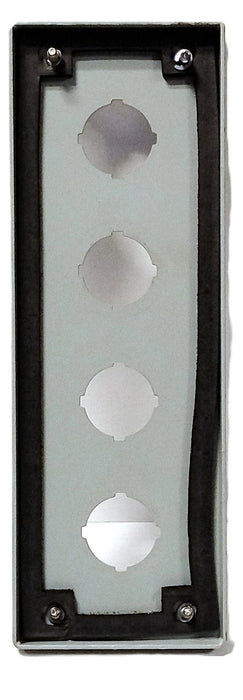 Hammond 1435-D 4 Hole NEMA Type 12 Enclosure for 30 mm Buttons or Switches