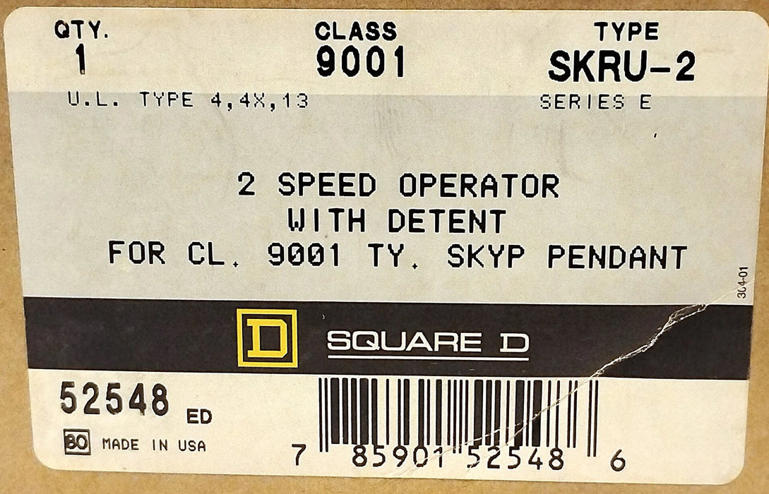 Square D 9001-SKRU-2 Ser C 120/250 V AC/DC Interlocked Pushbuttons