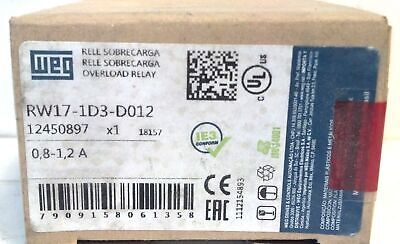 WEG RW17-1D3-D012 0.8-1.2 A Bi-Metallic Thermal Overload Relay