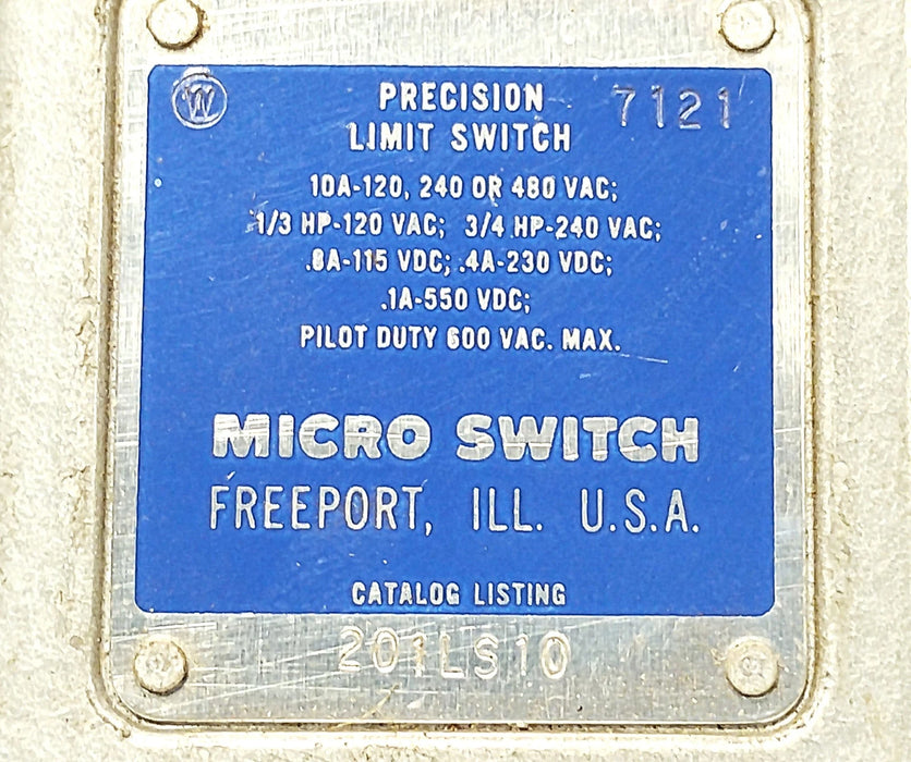 Microswitch 201LS10 120/240/480VAC 115/230/550VDC 10 A Rotary Gear Limit Switch