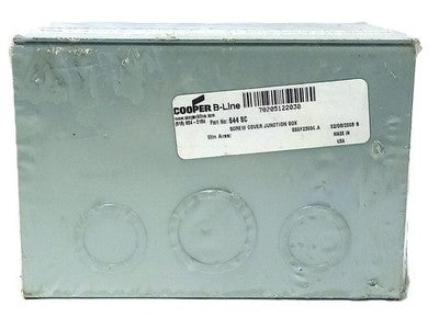 Cooper 644 SC B-LINE 6 in X 4 in X 4 in Junction Box w/ Screw Cover