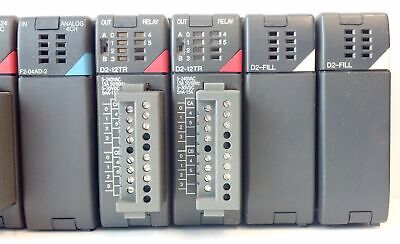 AutomationDirect D2-09B IO Base & D2-250 D2-16ND3-2 F2-04AD-2 D2-16TD2-2 D2-12TR