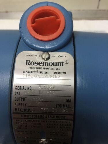 Rosemount 1151Ap5E22M1B3 Pressure Transmitter