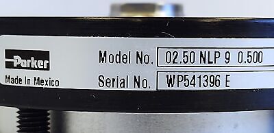Parker 02.50 NLP 9 0.500 / 2.50NLP90.50 Pneumatic Compact Cylinder