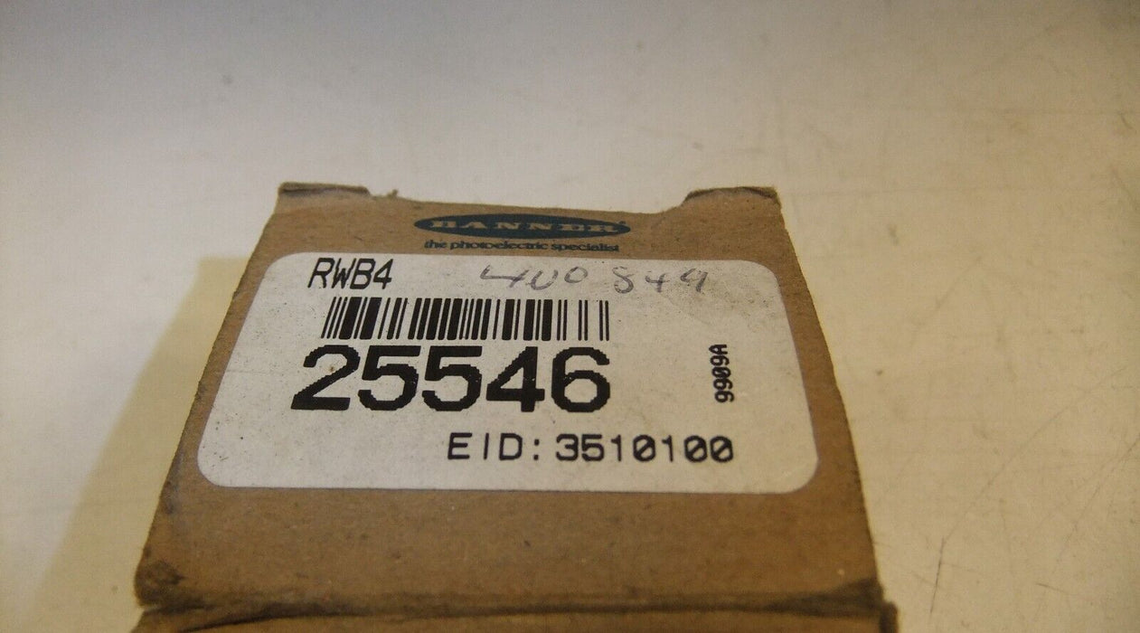Banner Engineering Maxi-Beam Wiring Base 25546 RWB4