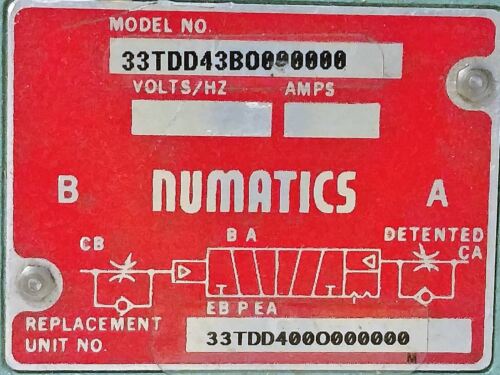 Numatics 33TDD43BO000000 Valve