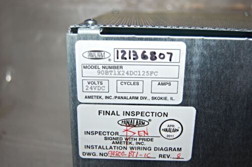 PANALARM 90BT1X24DC125FC POWER SUPPLY