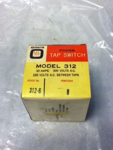 Ohmite 312 TAP Switch