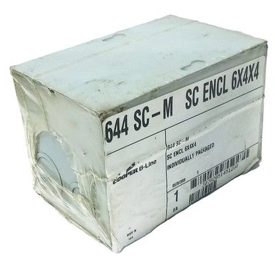 Cooper 644 SC B-LINE 6 in X 4 in X 4 in Junction Box w/ Screw Cover