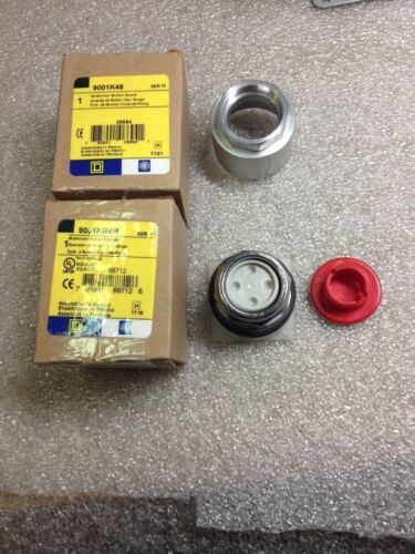 Hoffman E-1PBX Pushbutton Enclosure with Square D 9001-KR4R Pushbutton