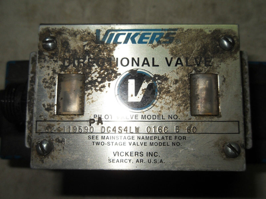 Vickers 02-119590 DG4S4LW 0160 B 60 Directional Valve