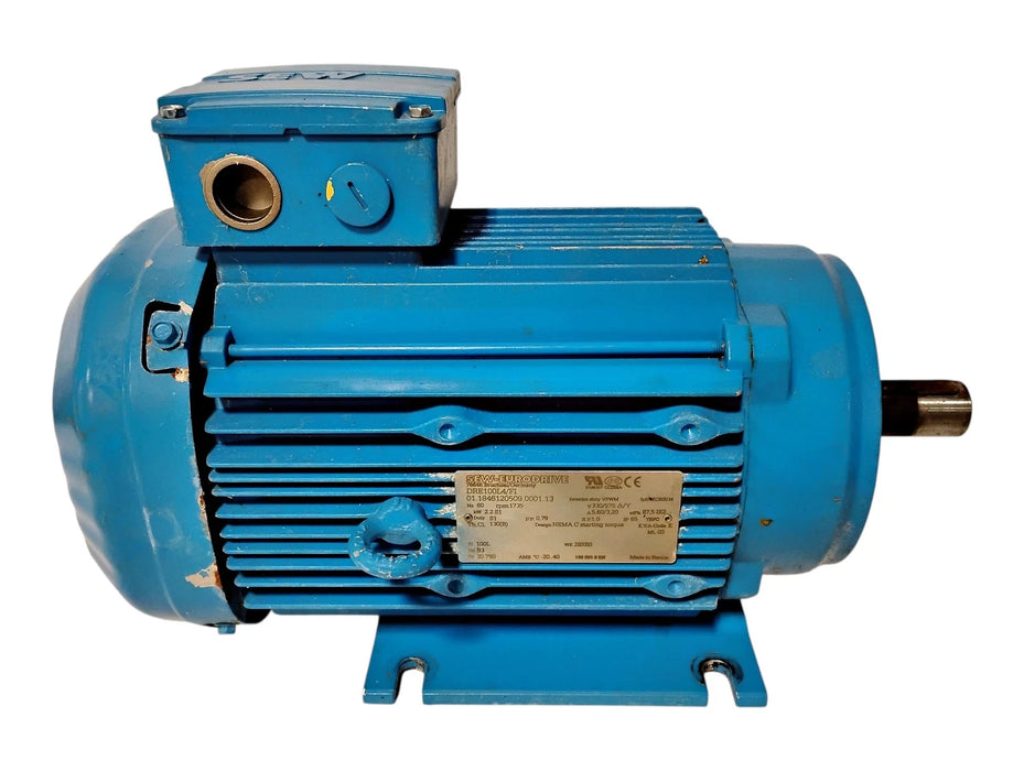 SEW Eurodrive DRE100L4/FI 330/575 V 2.2 kW 1735 RPM 100L TEFC NEMA C Motor