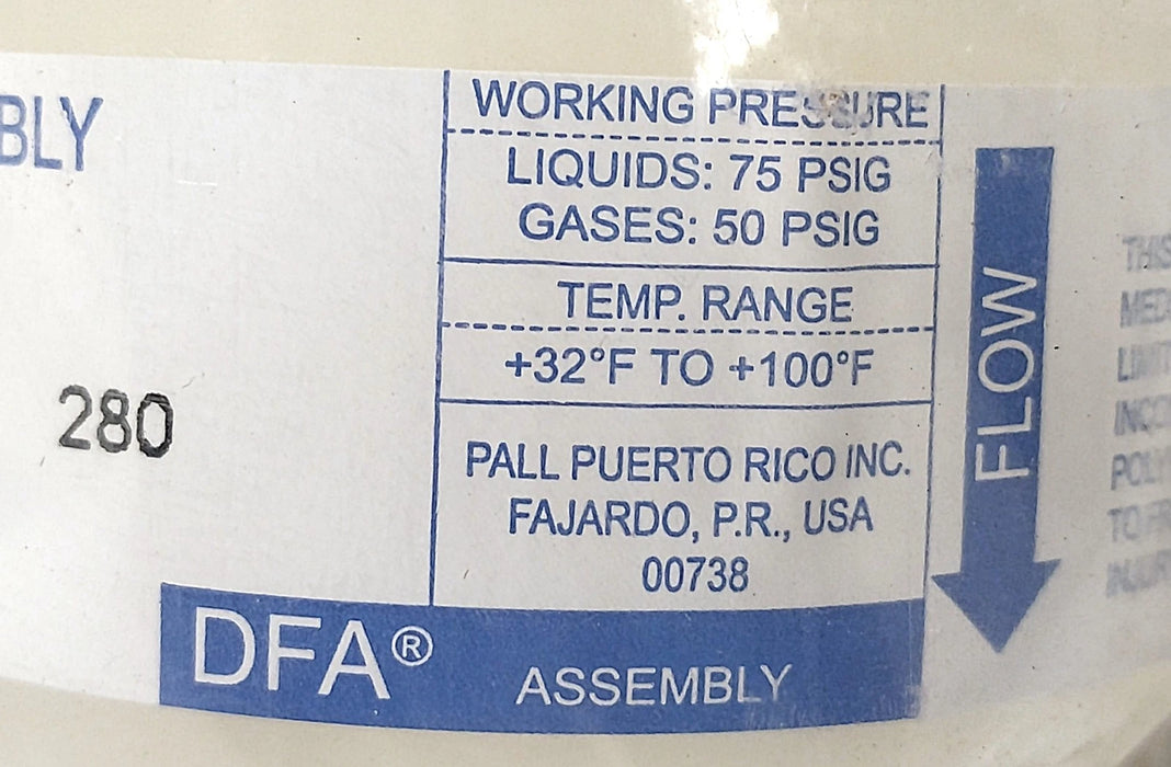 Pall DFA4001J100 HDC II 60 psig 10 Micron Filter Assembly