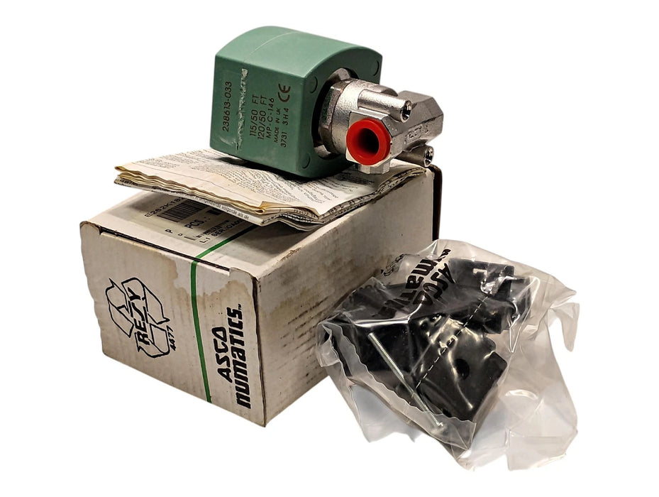 ASCO E262K182S1V00FT Solenoid Valve w/ 110/120 V AC Coil