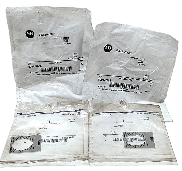Allen-Bradley 800T-X608 SPEED 1-9 Aluminum Legend Plate for 30 mm Switches