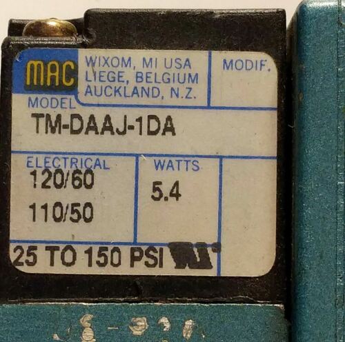 MAC Valves 82A-FC-000-TM-DAAP-1DA Solenoid Valve