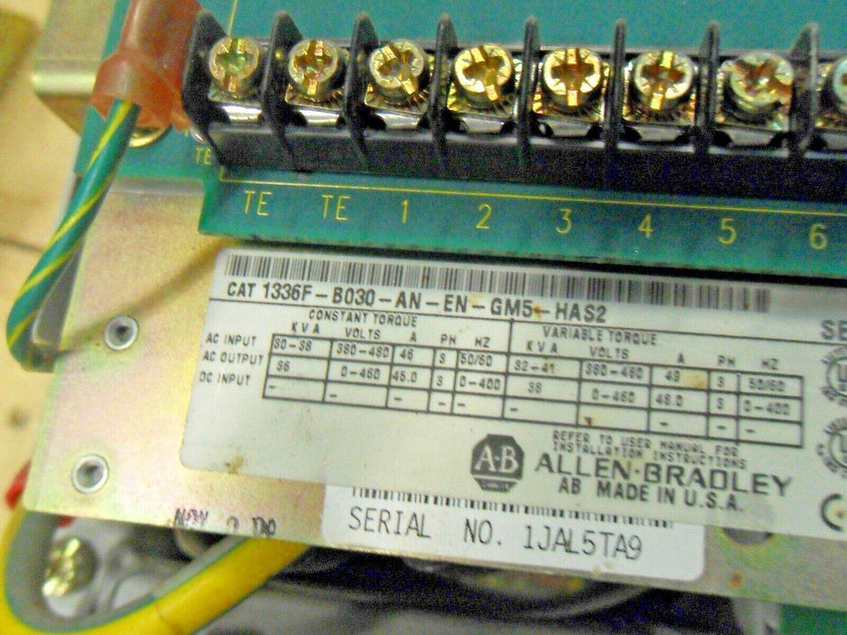 Allen-Bradley 1336F-B030-AN-EN-GM5-HAS2 Drive