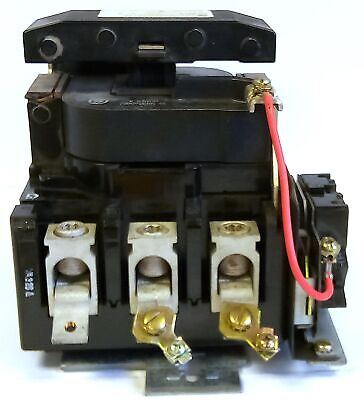 GE CR308E2041EAATJA 600 V AC 90 A 50 HP NEMA Size 3 Starter with Aux. Contact