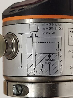 IFM EfectorLK0264A-A-00KQPKG/US-LK7022 Continuous Level Sensor