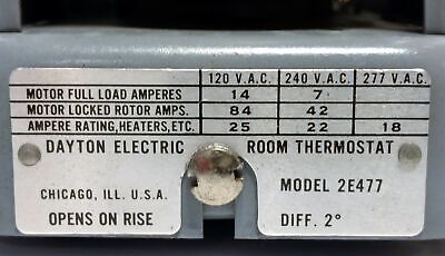 Dayton 2E477 Heavy Duty Line Thermostat