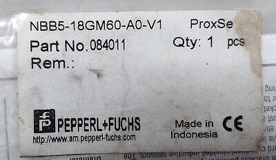 Pepperl 084011 NBB5-18GM60-A0-V1 Inductive Proximity Sensor