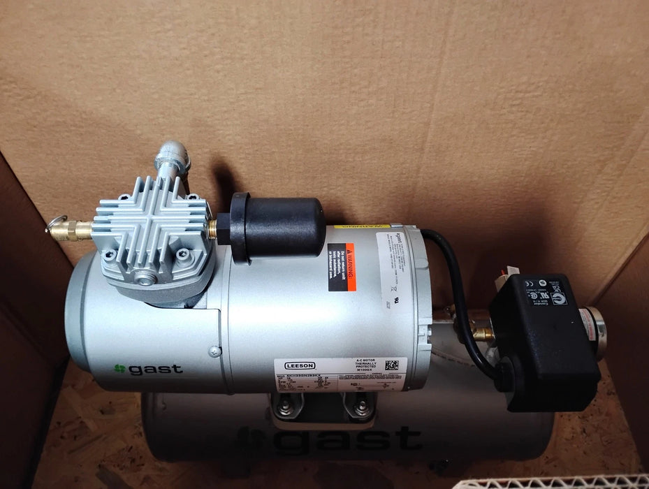 Gast 1HAB-11T-M100X 115 V 1/6 HP 1725 RPM 100 psi 2 Gal Reciprocating Compressor