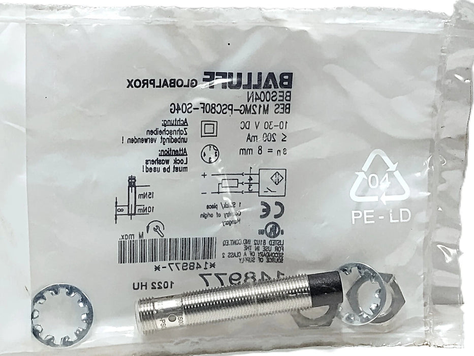 Balluff BES M12MG-PSC80F-S04G BES004N 10-30 V DC Inductive Proximity Sensor