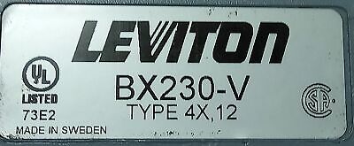 Leviton 420R7W 480 V AC 20 A Receptacle in BX230V Type 4X, 12 Enclosure