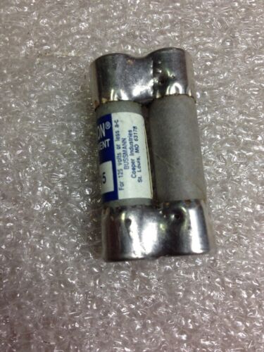 5 Cooper Bussmann FNA-15 Dual Element Fuses