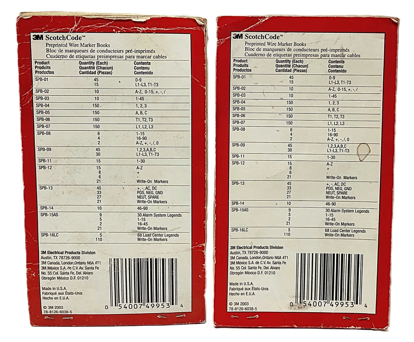 3M SPB-03 ScotchCode Wire Marker Booklet