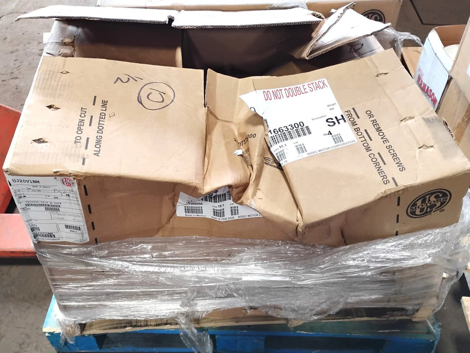 NIDEC US Motors UJ20V1BM 230/460 V 20 HP 3551 RPM 256JM TEFC Motor