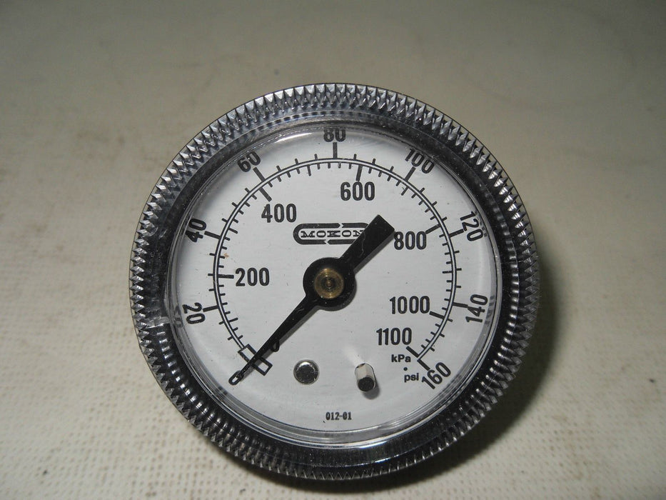 Mokon 012-01 Pressure Gauge 0-160 Psi, 0-1100 Kpa