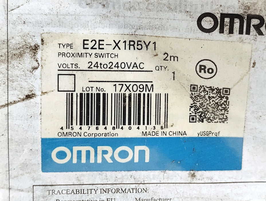 Omron E2E-X1R5Y1 24-240 V AC Shielded Inductive Proximity Sensor