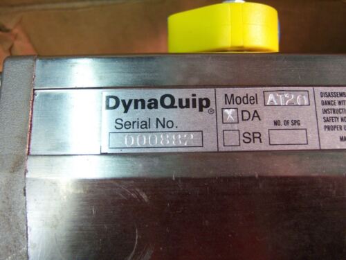 Dynaquip Pneumatic Actuator AT20DA 142 PSI STAINLESS