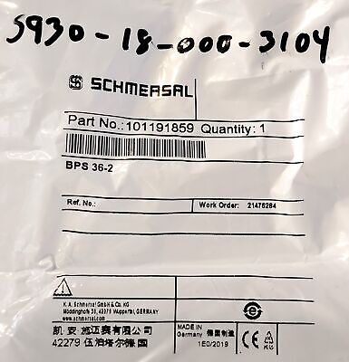 Schmersal BPS 36-2 101191859 Magnet Actuator for BNS36 Safety Sensor